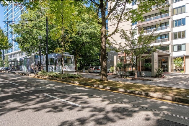 255 SW Harrison St Unit 21C, Portland, OR 97201 - view of asphalt road with street lighting, curbs, and sidewalks