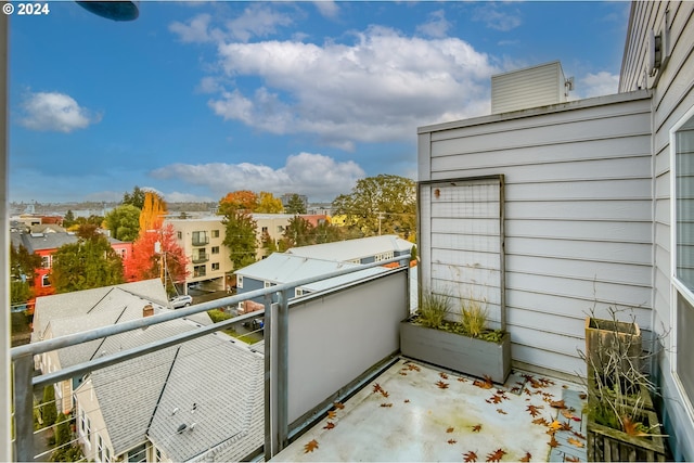 view of patio / terrace with a balcony