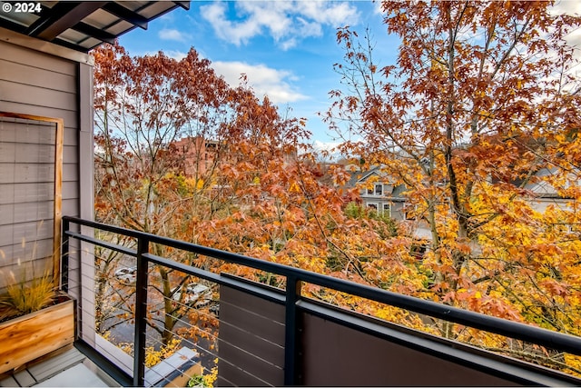 view of balcony