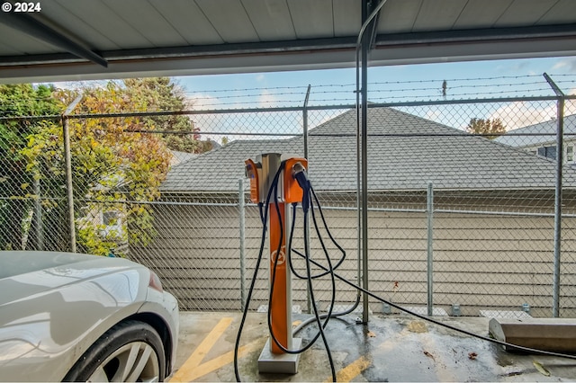 exterior space featuring concrete flooring