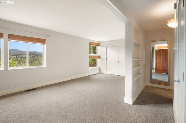 carpeted spare room with a wealth of natural light