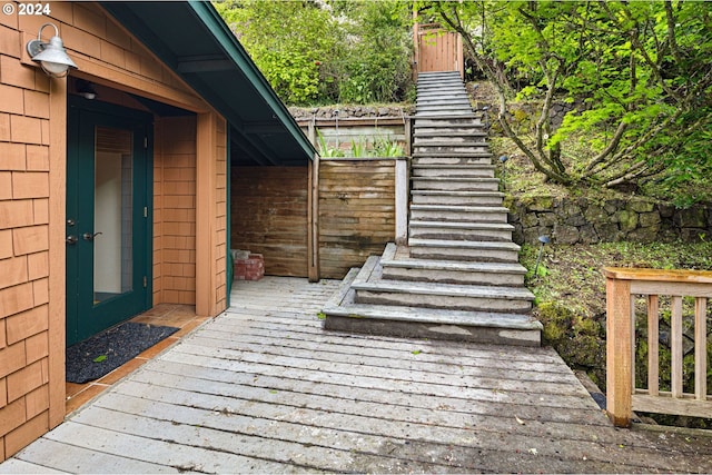 view of wooden terrace