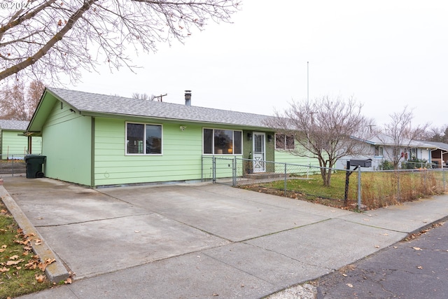 view of ranch-style house