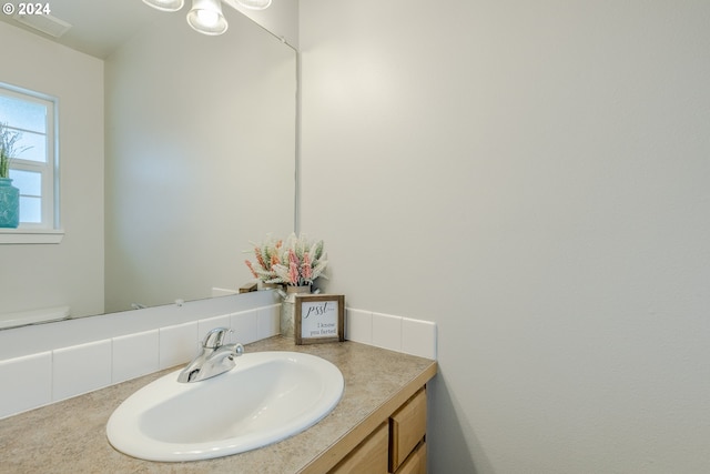 bathroom featuring vanity