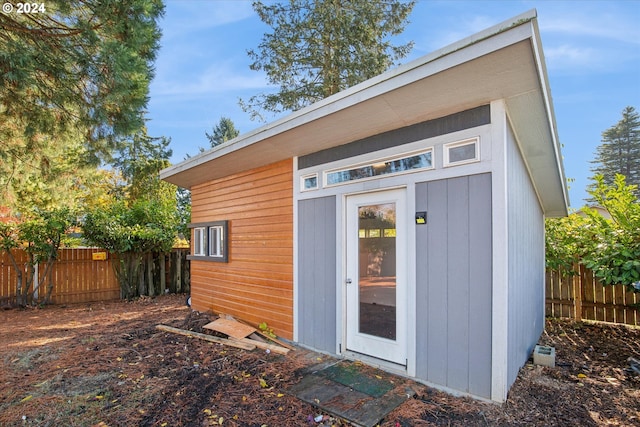 view of outbuilding