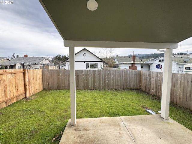 view of yard featuring a patio