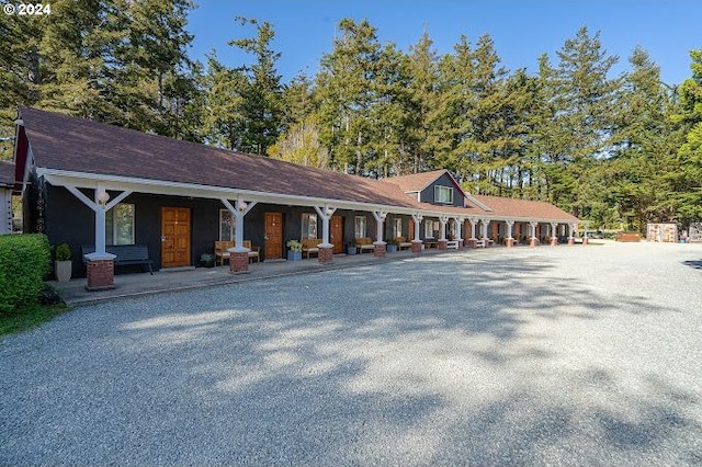 view of horse barn