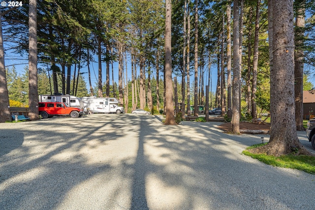 view of asphalt road