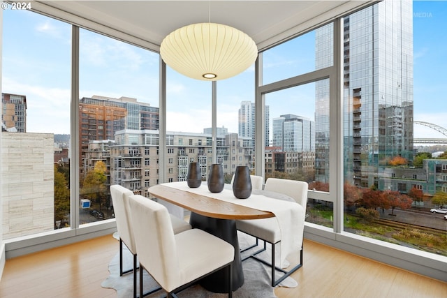 sunroom featuring plenty of natural light