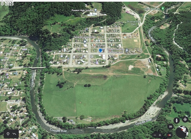 432 2nd Ave, Powers, OR 97466 - aerial overview of property's location