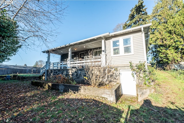 view of rear view of house