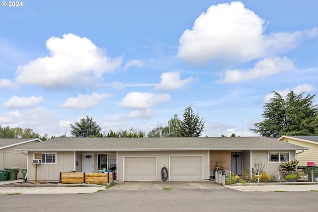 single story home with an attached garage