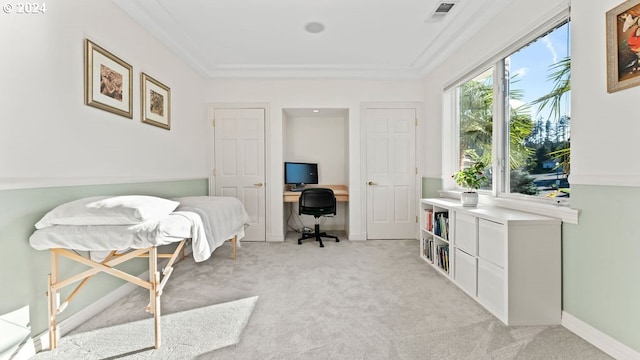 bedroom with light hardwood / wood-style flooring