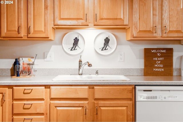 kitchen featuring dishwasher and sink