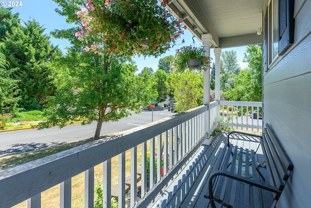 balcony with a porch