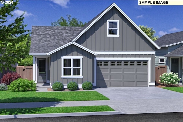 1814 S Maple St, Canby, OR 97013 - view of front of property with board and batten siding, concrete driveway, and a shingled roof