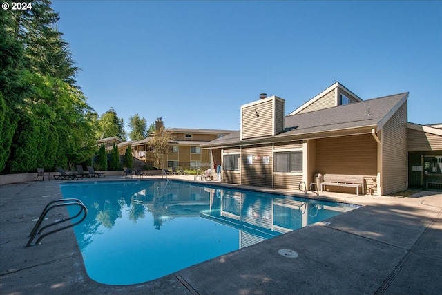 view of pool with a patio