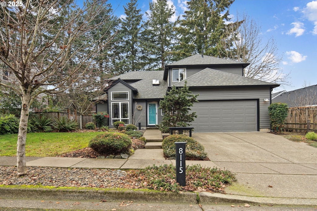 front facade featuring a garage