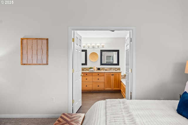 bedroom with ensuite bath