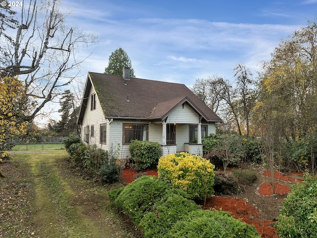 view of home's exterior