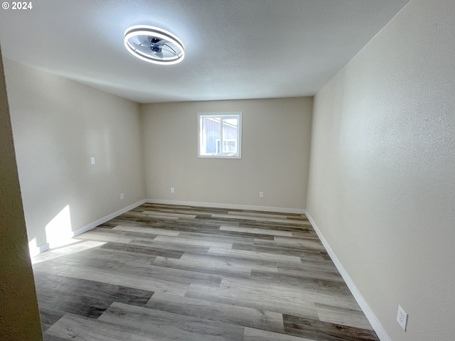 empty room featuring light wood-type flooring