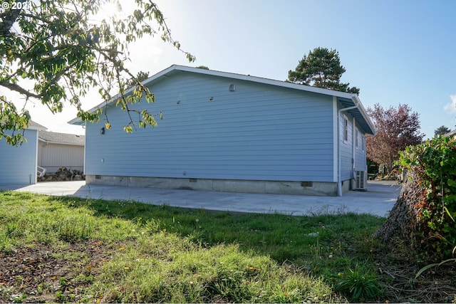 view of home's exterior featuring a patio area