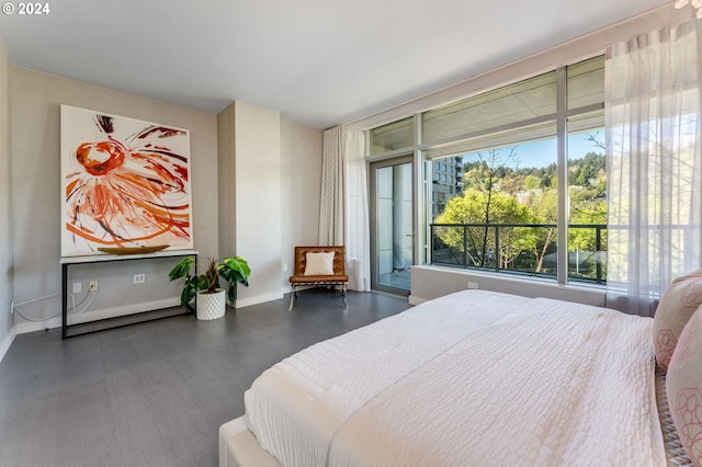 bedroom featuring multiple windows