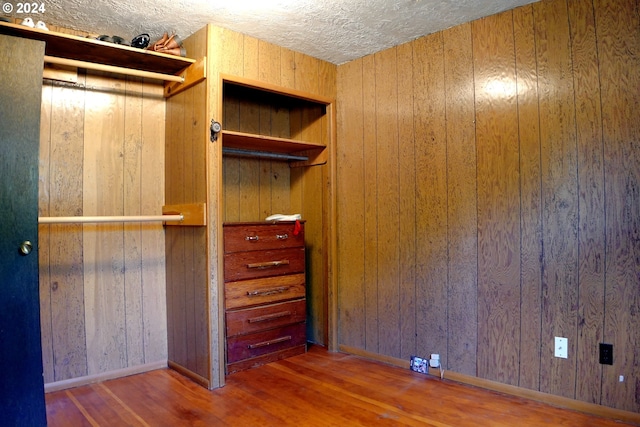 spacious closet with wood-type flooring