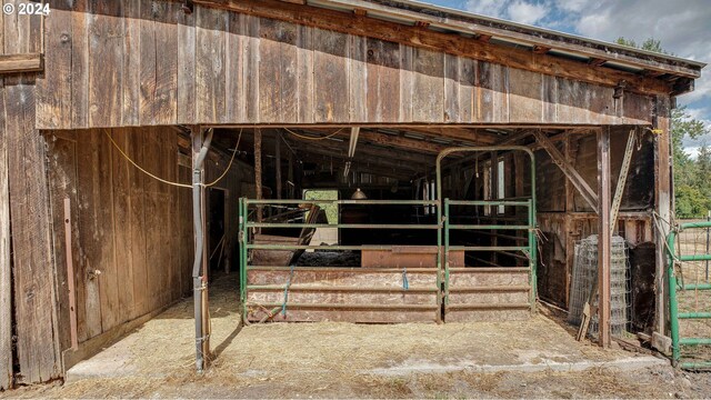 view of stable