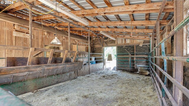 view of horse barn