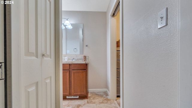 bathroom featuring vanity