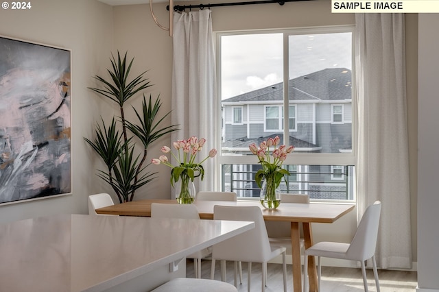 view of dining space