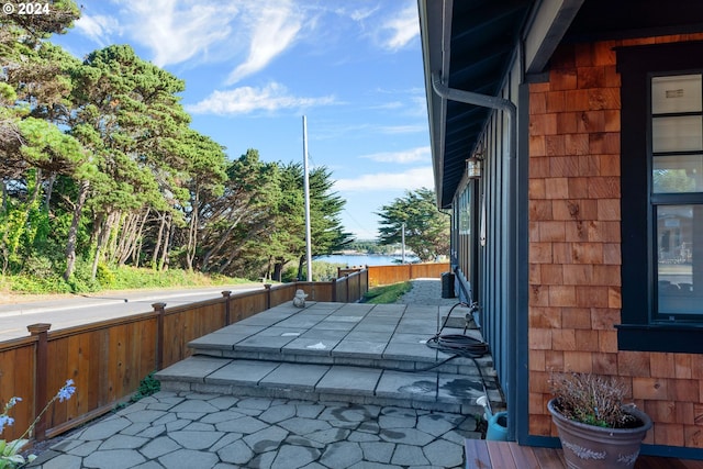 view of home's exterior featuring a patio