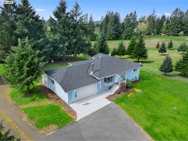 aerial view of property and surrounding area
