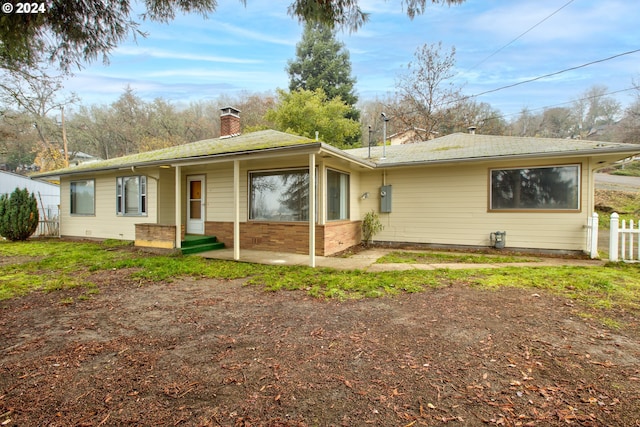 view of rear view of property