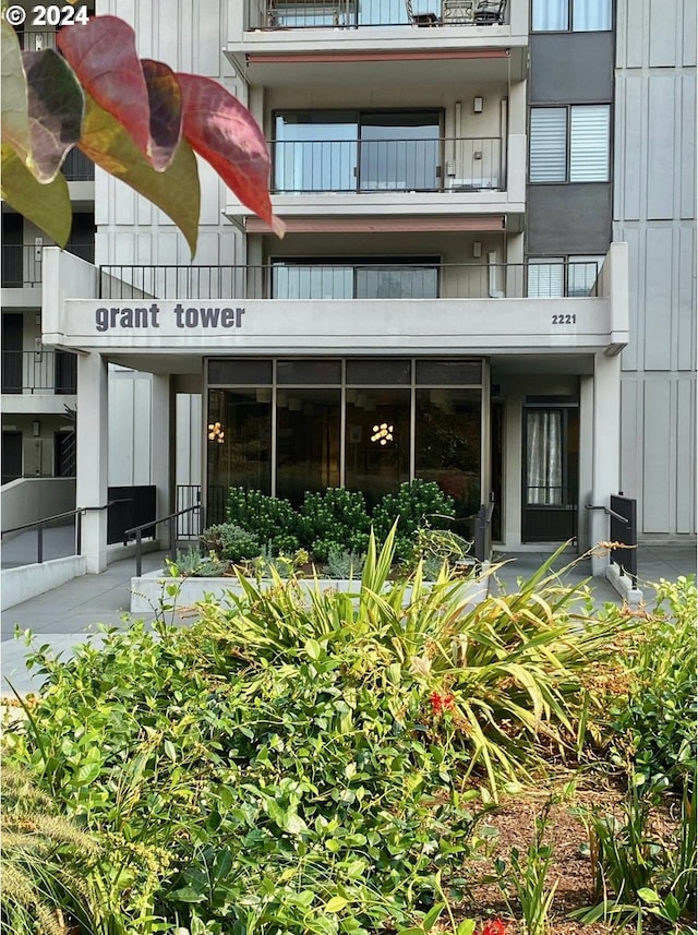 exterior space featuring board and batten siding