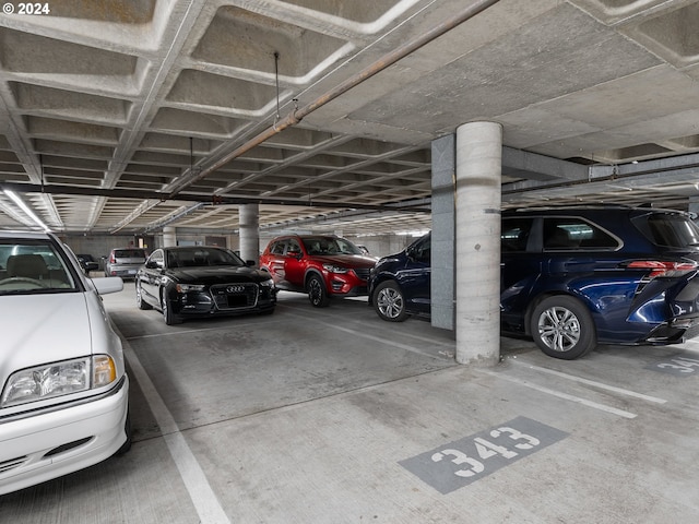 view of parking deck