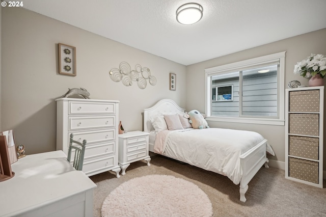 bedroom with carpet