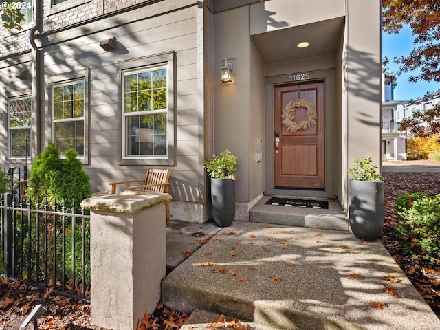 view of property entrance