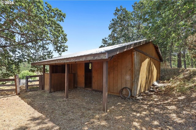 view of stable