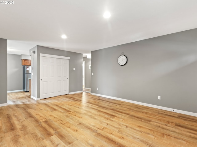 interior space featuring light wood-type flooring