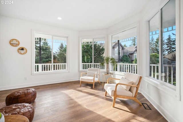 view of sunroom / solarium