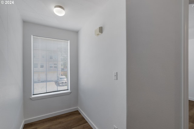 interior space featuring dark hardwood / wood-style flooring