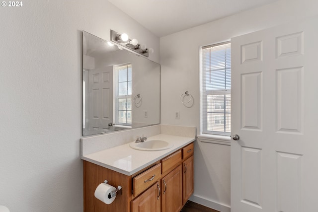 bathroom featuring vanity