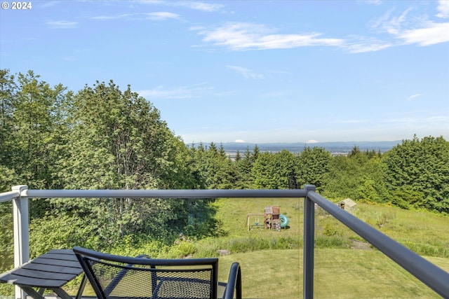 view of balcony