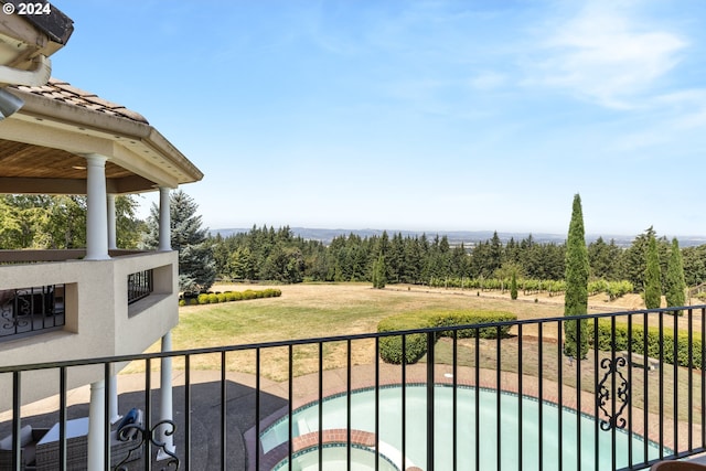 view of balcony