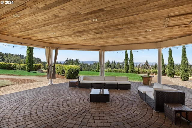 view of patio / terrace with outdoor lounge area