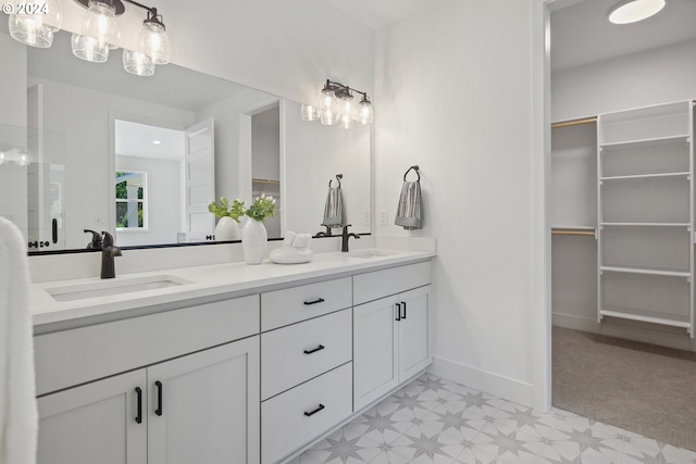 bathroom featuring vanity