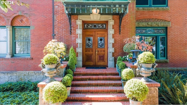 1816 SW Hawthorne Ter, Portland, OR 97201 - view of exterior entry featuring brick siding
