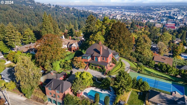 birds eye view of property